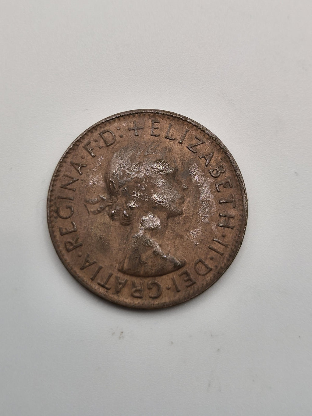 1961 Australian Penny With Y Dot