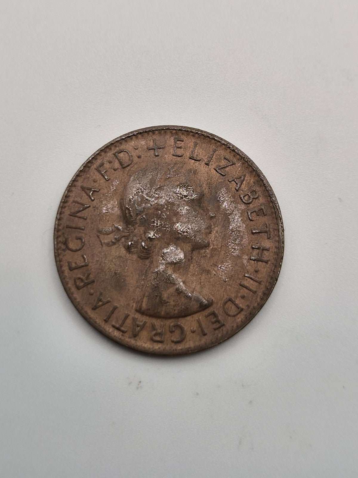 1961 Australian Penny With Y Dot