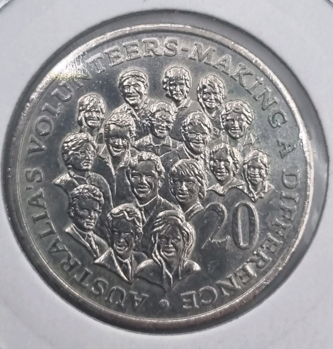 2003 aUNC Volunteers 20 Cent Coin In 2x2 Holder