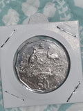 2001 Federation 50 Cent aUNC Coin