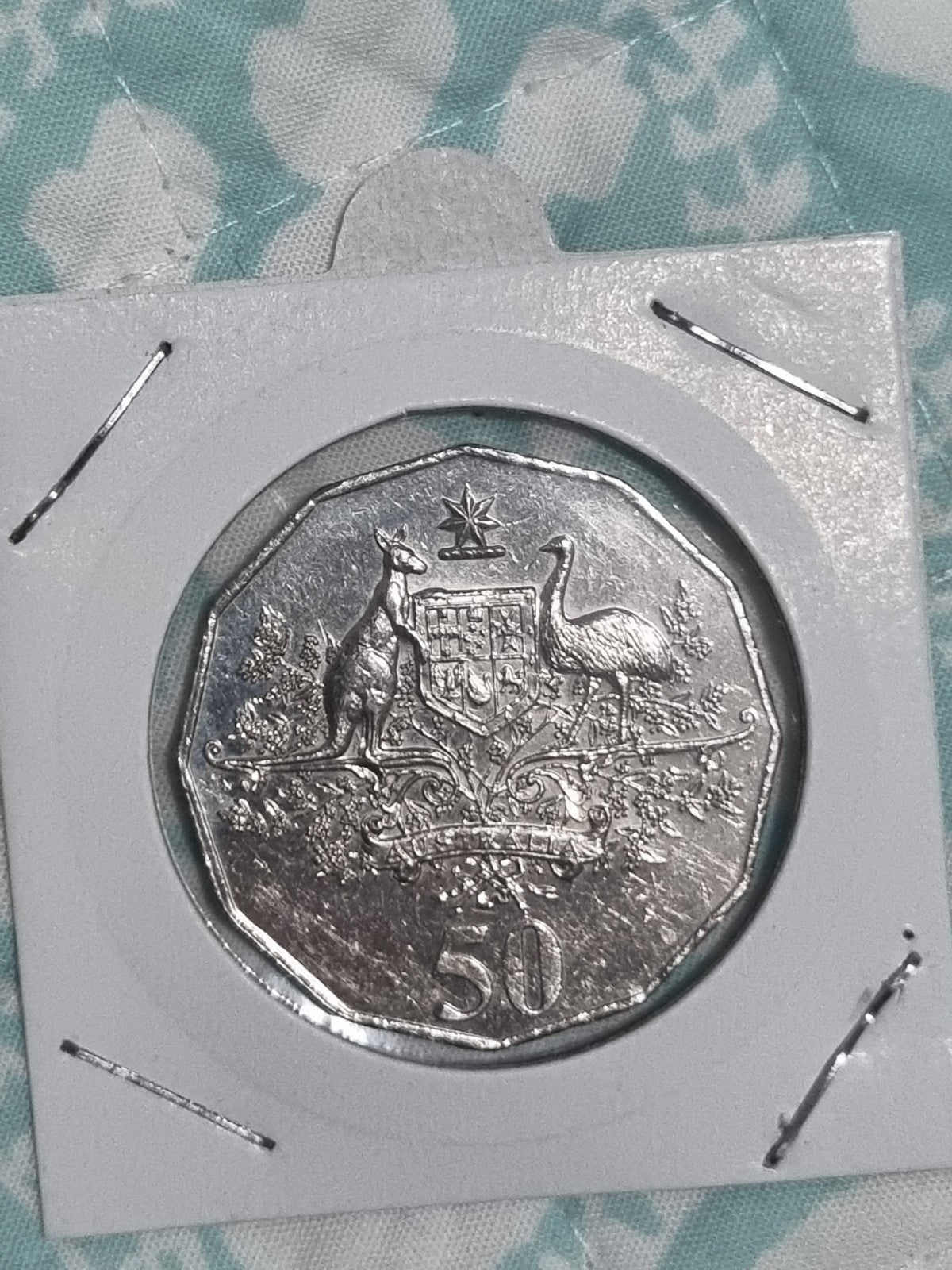 2001 Federation 50 Cent aUNC Coin