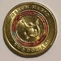 aUNC 2017 $2 RED POSSUM MAGIC HAPPY HUSH IS VISIBLE TWO DOLLAR COIN