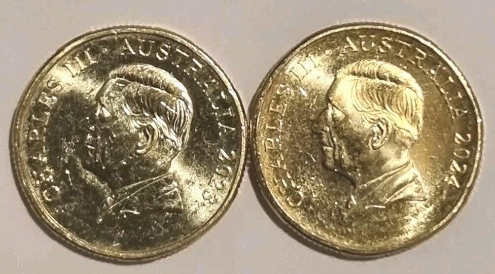 2023 & 2024 UNC $1 KING CHARLES III One Dollar UNCIRCULATED coins