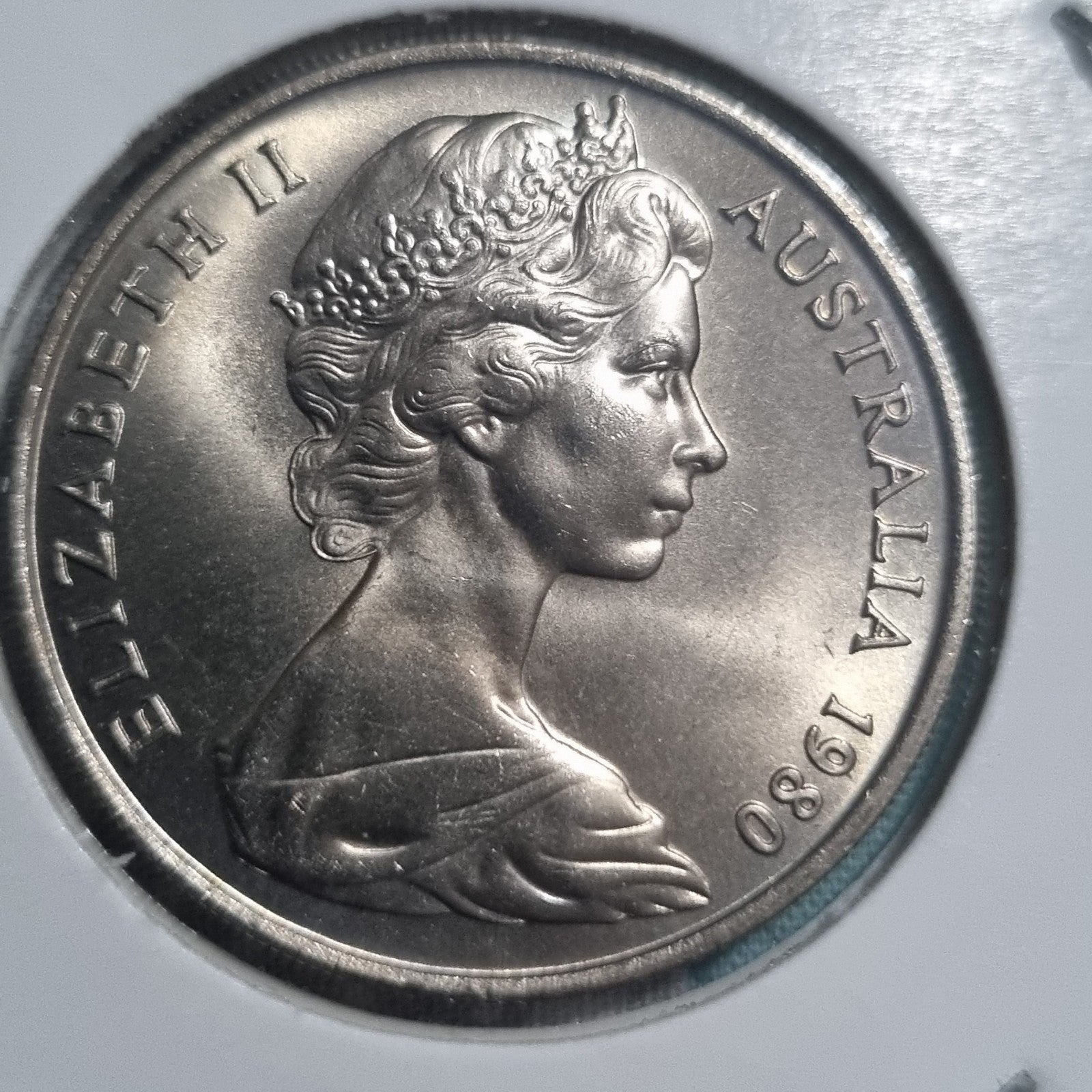 1980 Twenty Cent Coin Uncirculated -  20 Cents With Toning