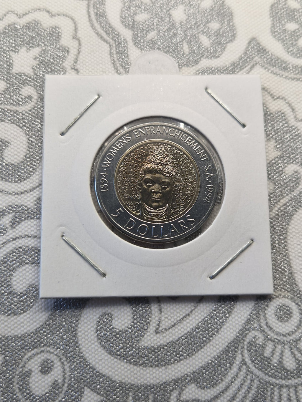 1994 $5 Five Dollar UNC Coin Enfranchisement of Women South Australia