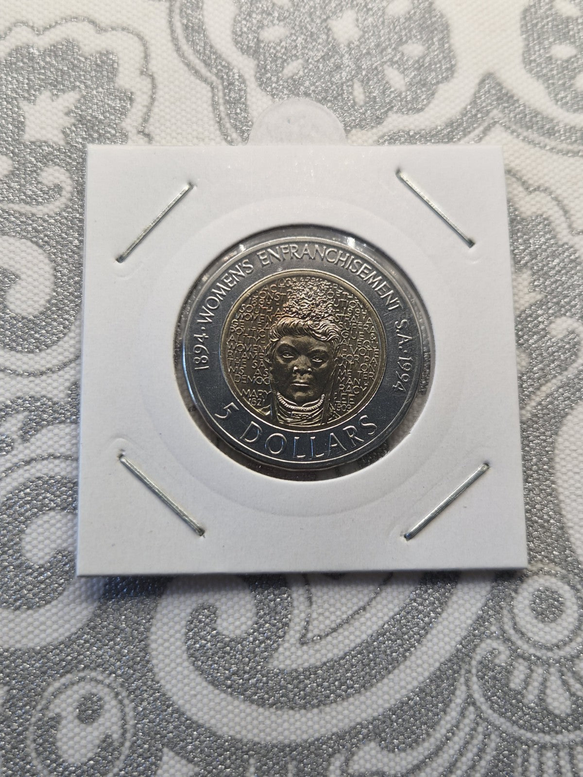 1994 $5 Five Dollar UNC Coin Enfranchisement of Women South Australia