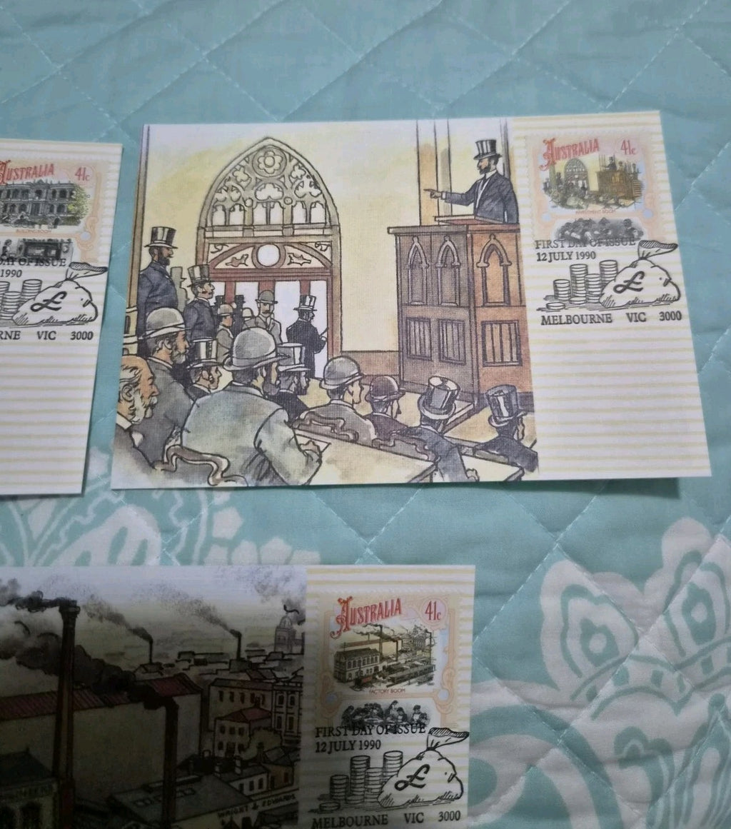 Australia  5 x Maxi Card Set -  12 JULY 1990 - Boomtime