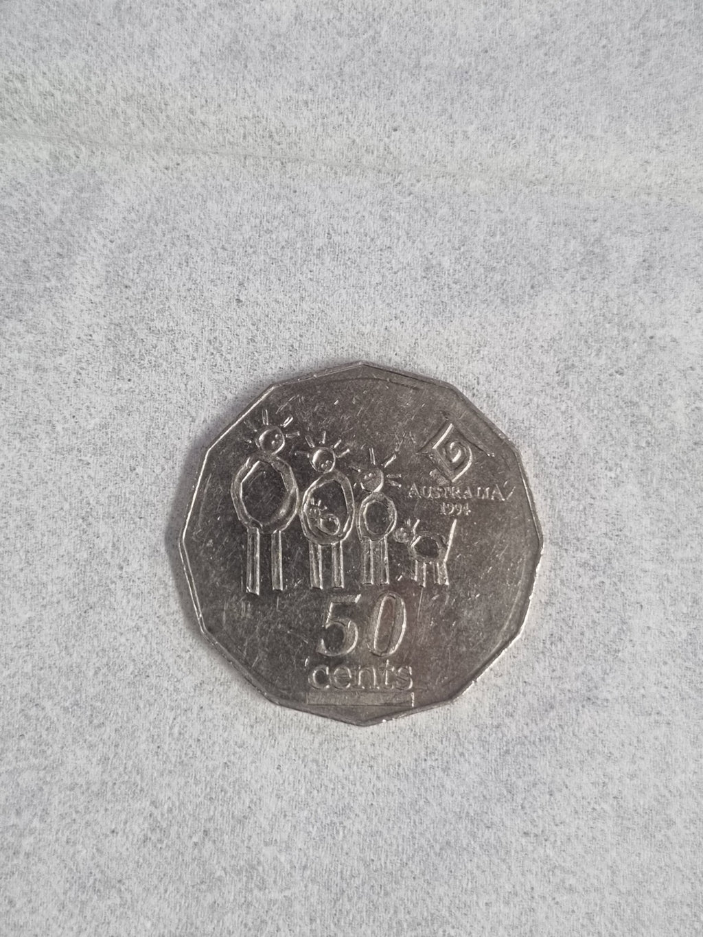 1994 50 Cent Coin - Year Of The Family - Circulated 