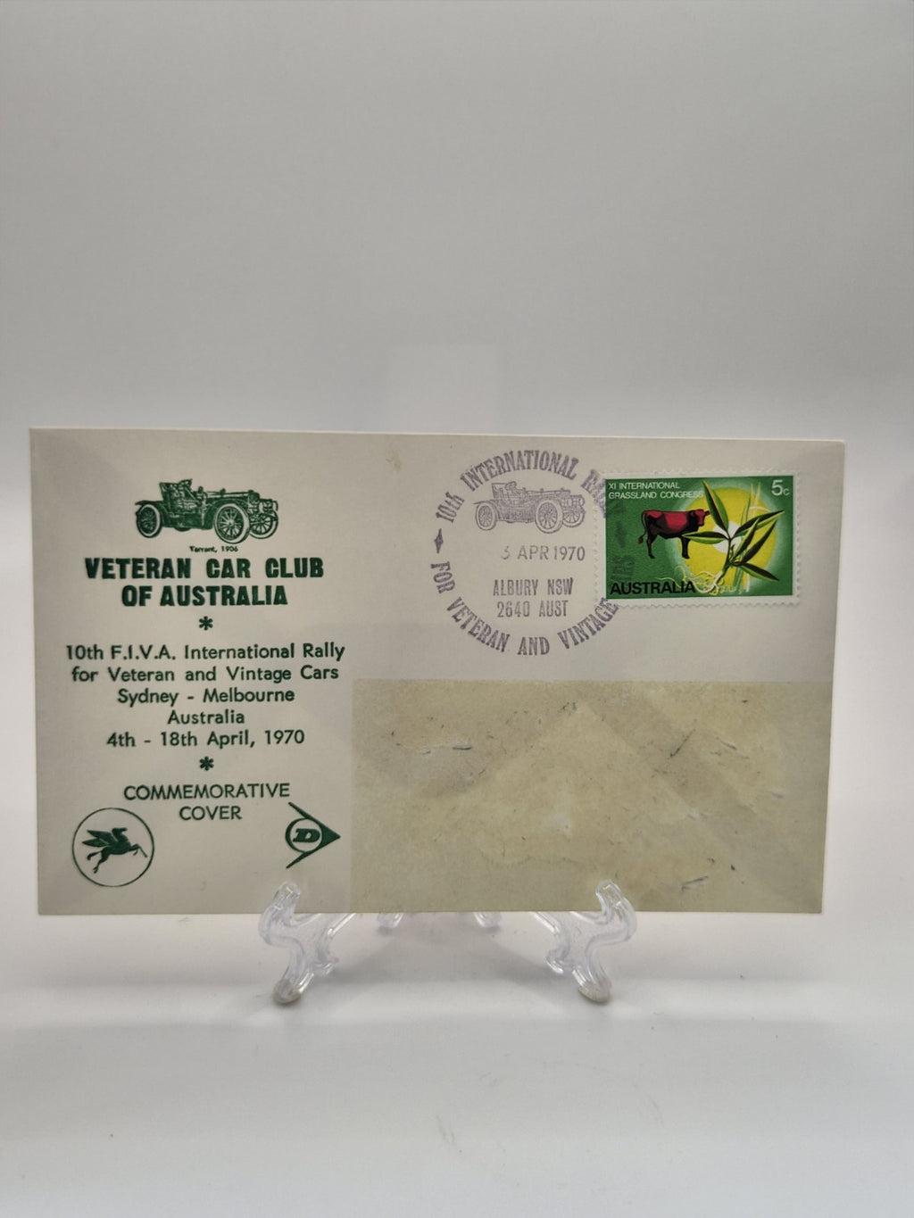 1970 10th International Rally for Veteran and Vintage Cars Commemorative cover
