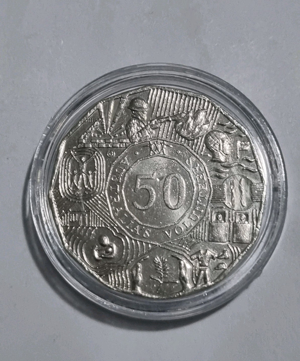 2003 50 Cent Coin Lightly Circulated In Capsule