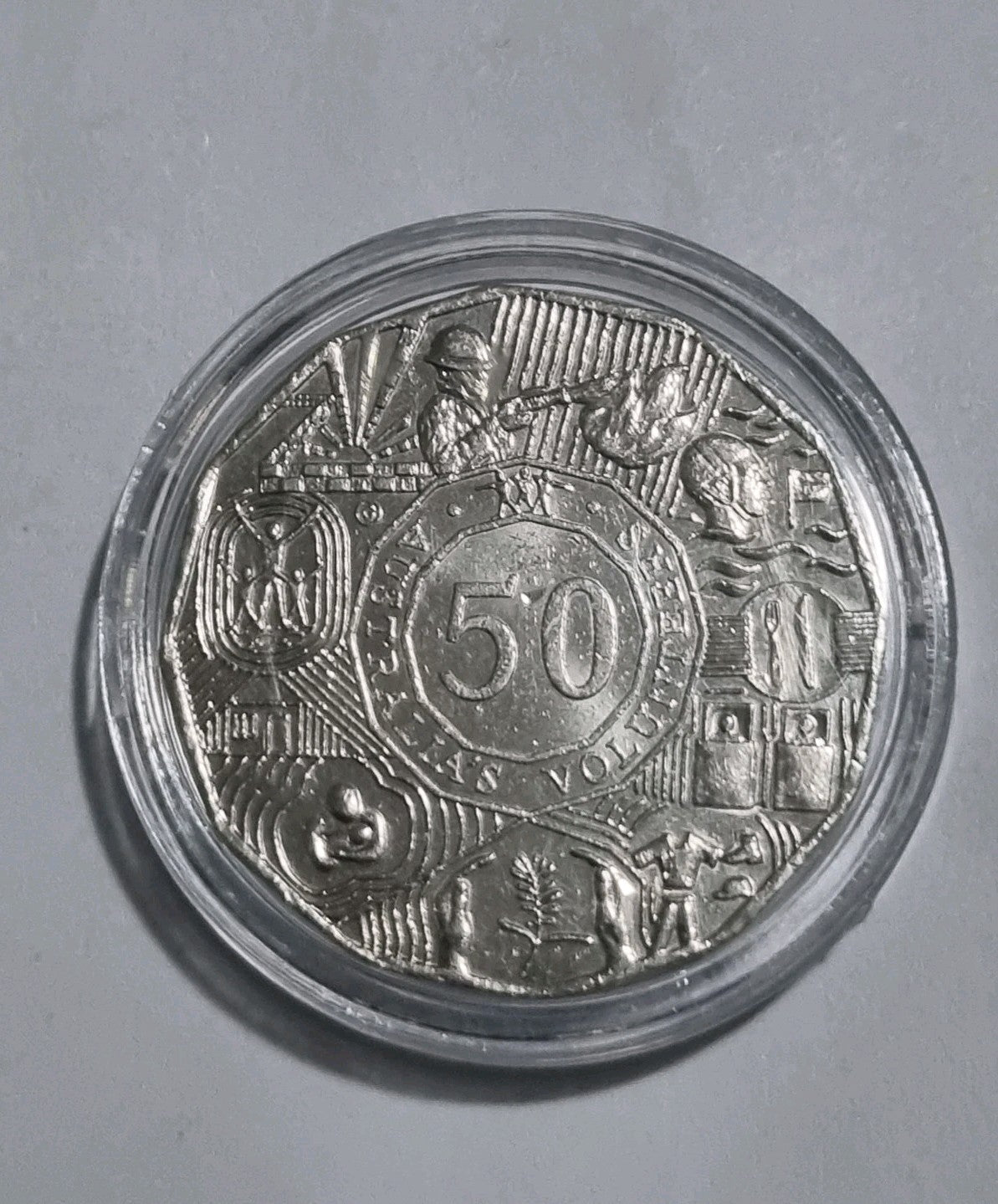 2003 50 Cent Coin Lightly Circulated In Capsule