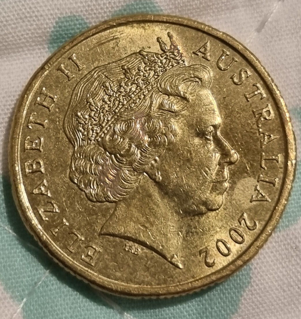 2002 $1 One Dollar Coin  - Year of The Outback - Good Circulated Condition 