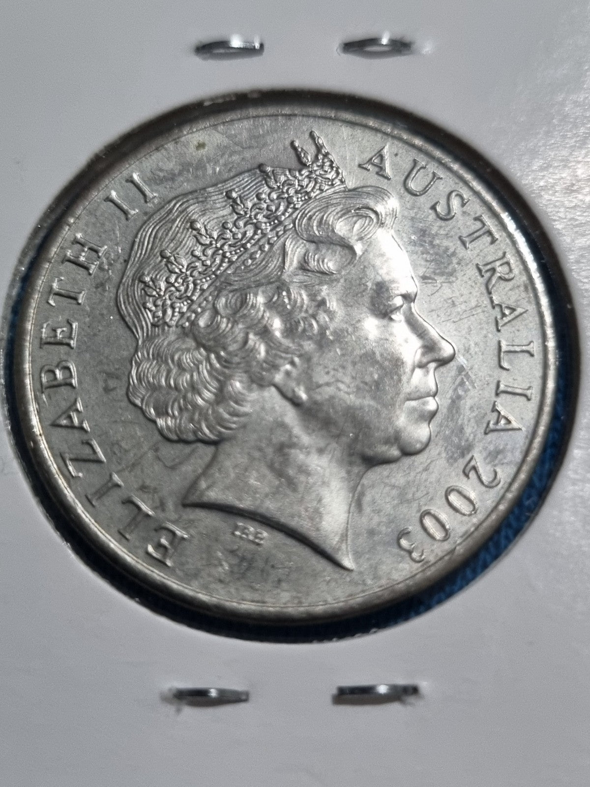 2003 aUNC Volunteers 20 Cent Coin In 2x2 Holder 