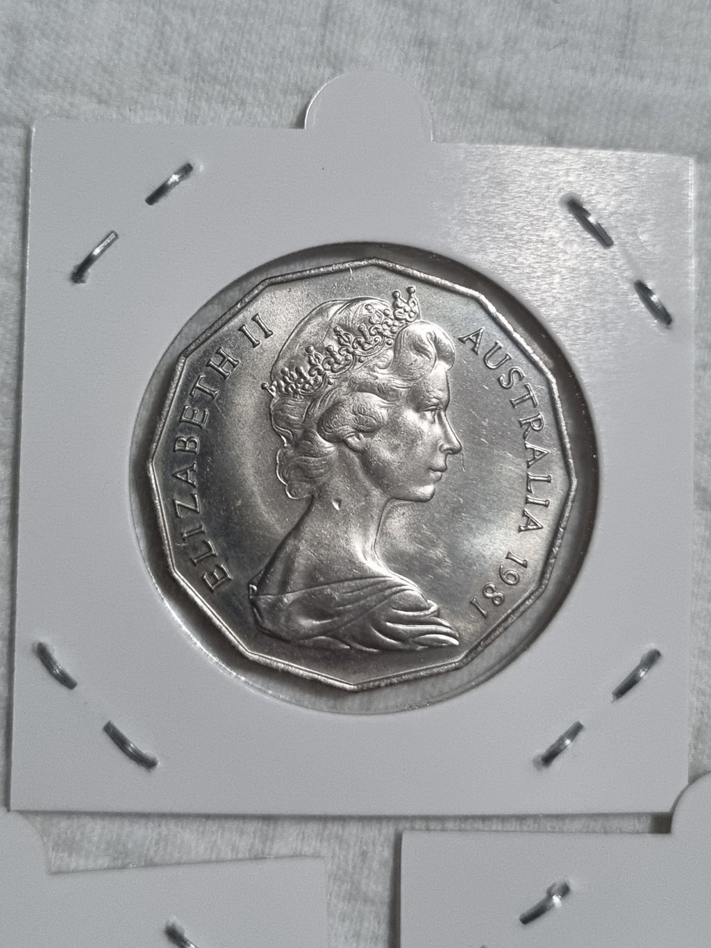 3 x 1981 UNC Fifty Cent 50c Coin Princess Diana and Prince Charles In 2x2 Holder