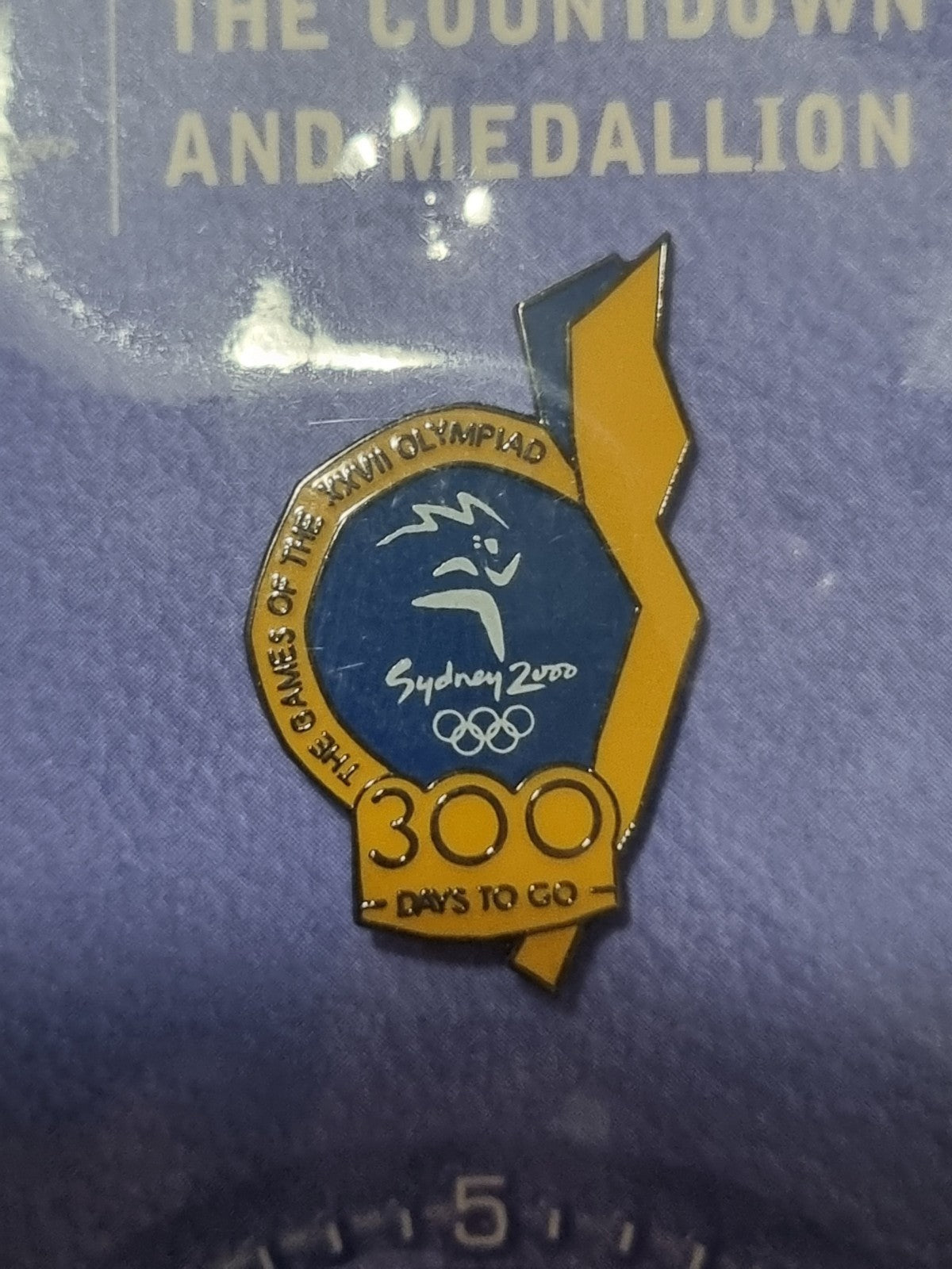 Sydney 2000 Olympics 300 Days To Go Countdown Pin and Medallion Set