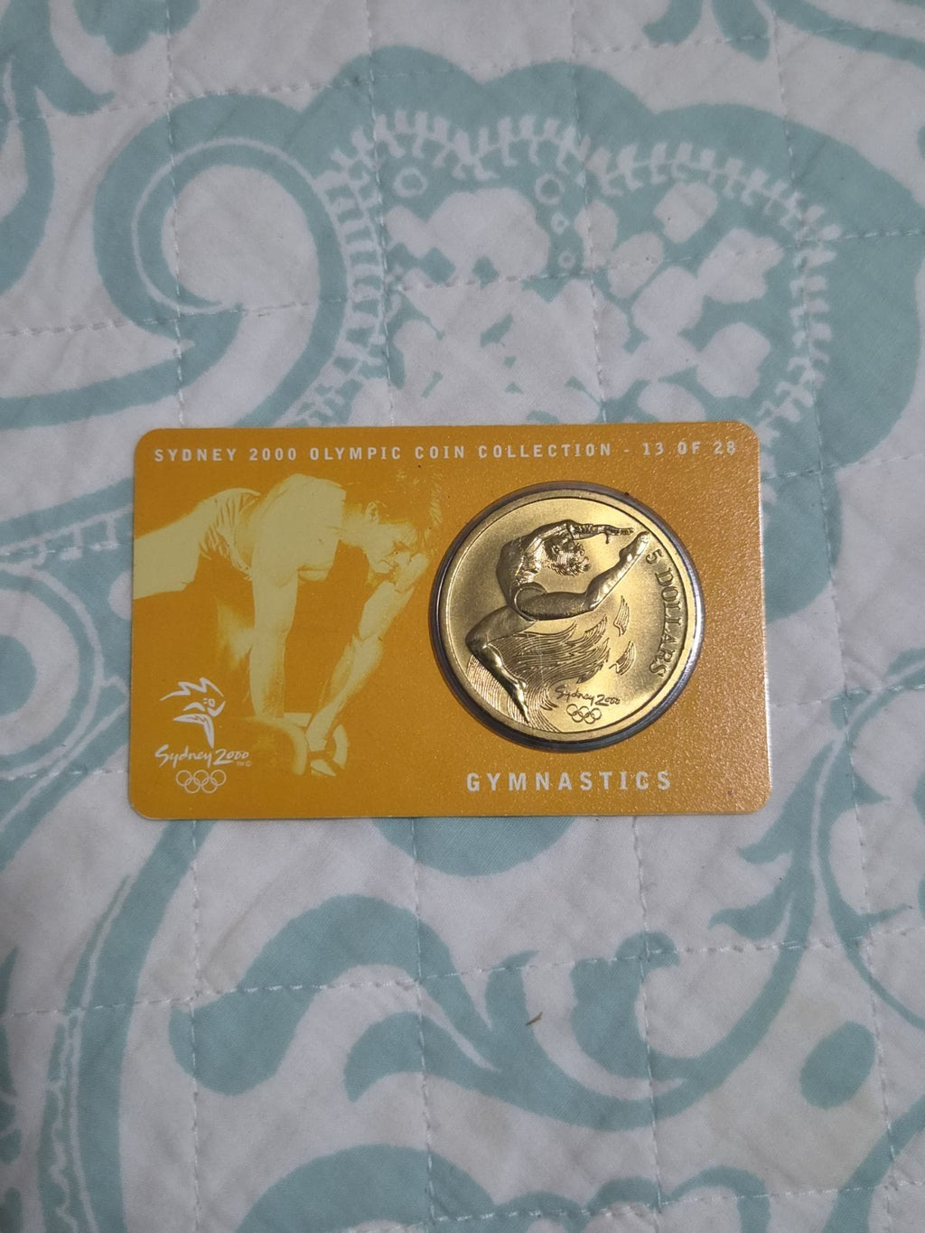 Sydney Olympics 2000 Gymnastics $5 DOLLAR UNC Five Dollars