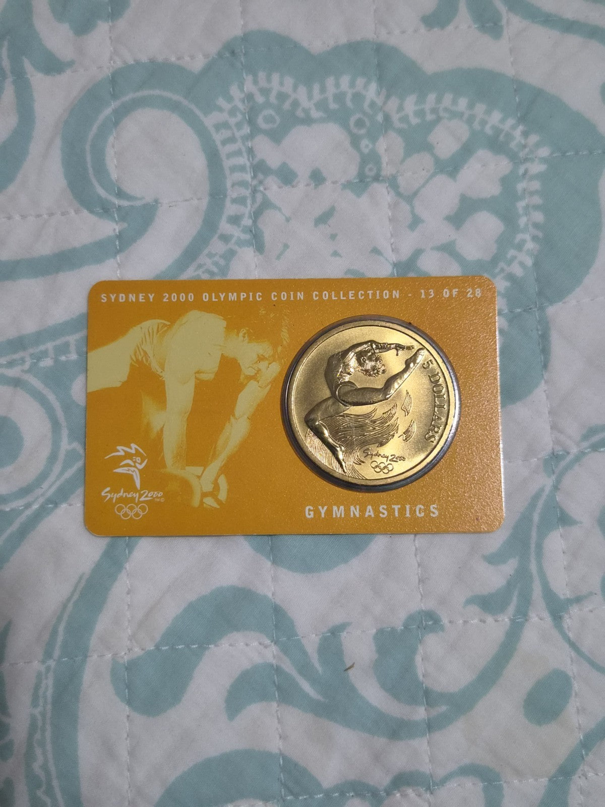 Sydney Olympics 2000 Gymnastics $5 DOLLAR UNC Five Dollars