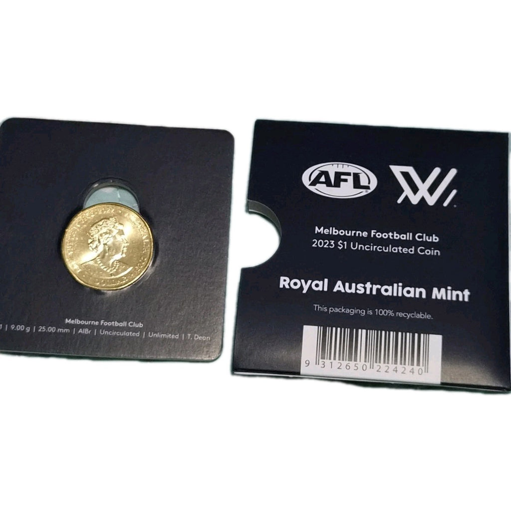 2023 AFL Melbourne Football Club  $1 One Dollar Carded Coin 