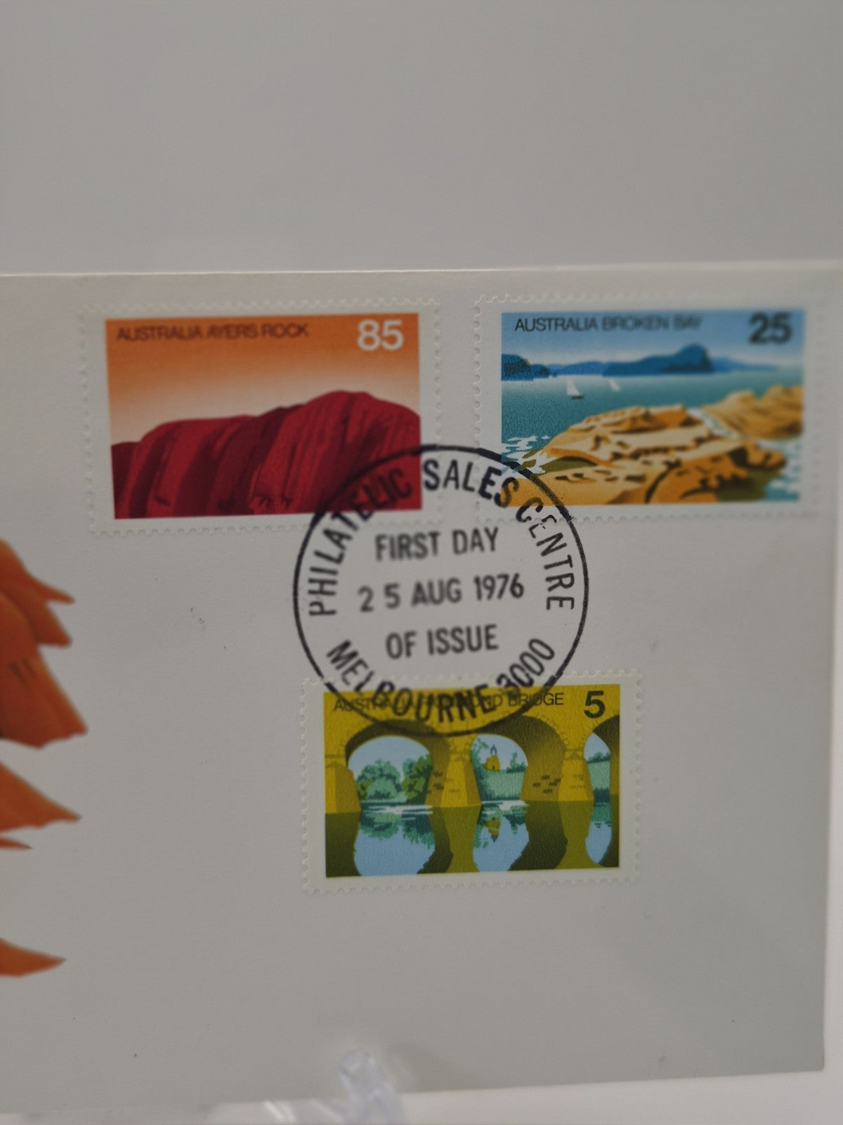 1976 FDC - Aug 25th First Day Cover. Australian Scenes. FDC Melbourne Postmark 