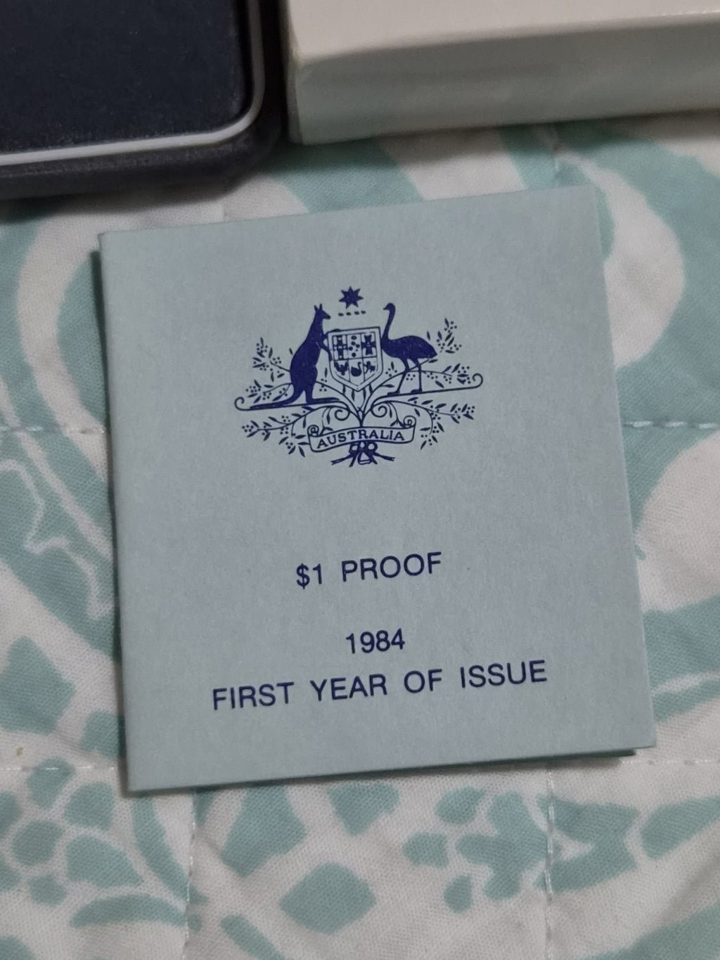 1984 Proof $1 Coin With Certificate & Box -  One Dollar Proof Coin First Year
