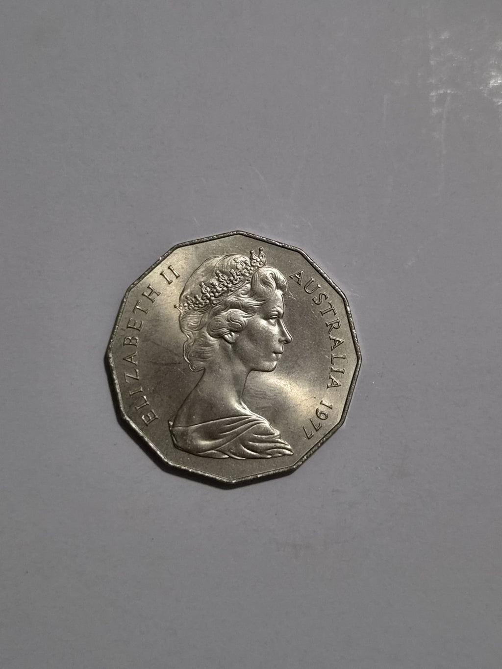 1977 UNC Silver Jubilee 50 cent coin + Free  FDC Included 