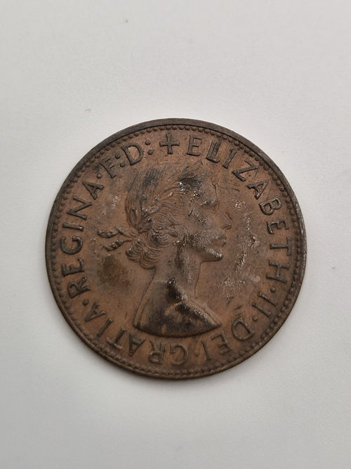 1957 Australian Penny - With Y dot