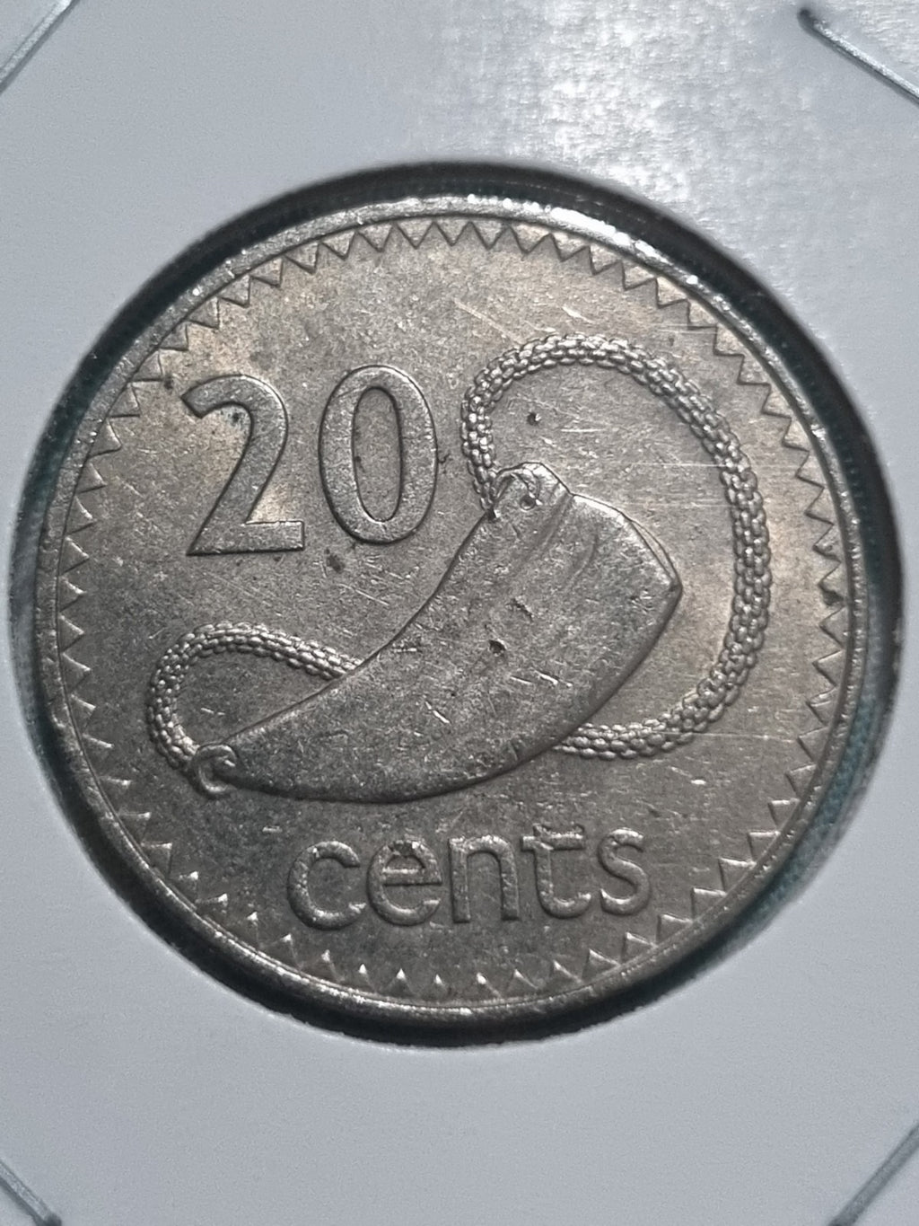 1973 20 Cent Fiji Coin In 2x2 Holder 