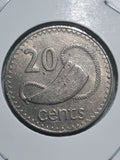 1973 20 Cent Fiji Coin In 2x2 Holder 