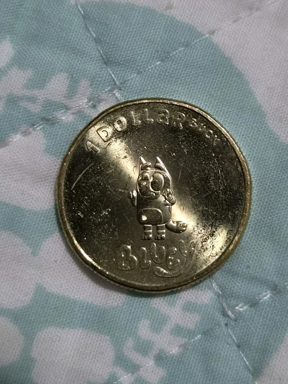 2024 Bluey Bingo $1 Dollar Buck Coin - Lightly Circulated 