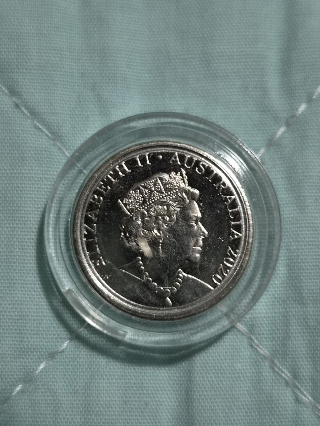 2020 UNC 5 cent coin in capsule 