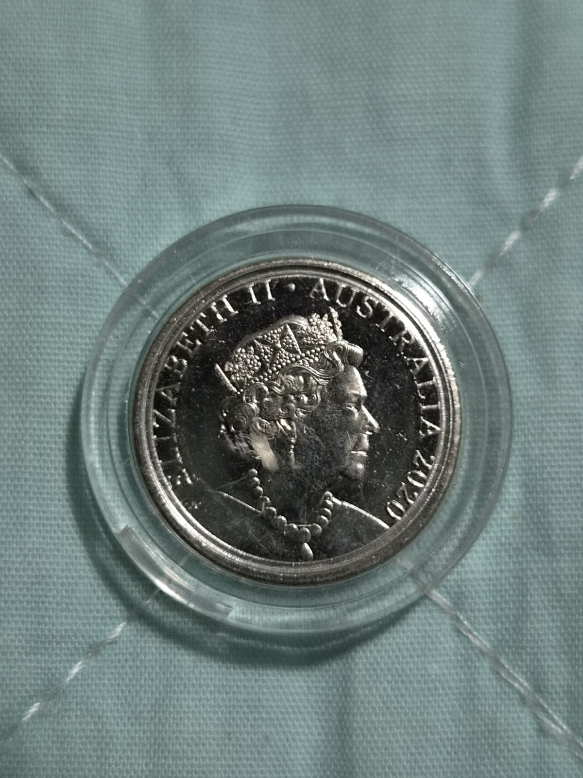 2020 UNC 5 cent coin in capsule 
