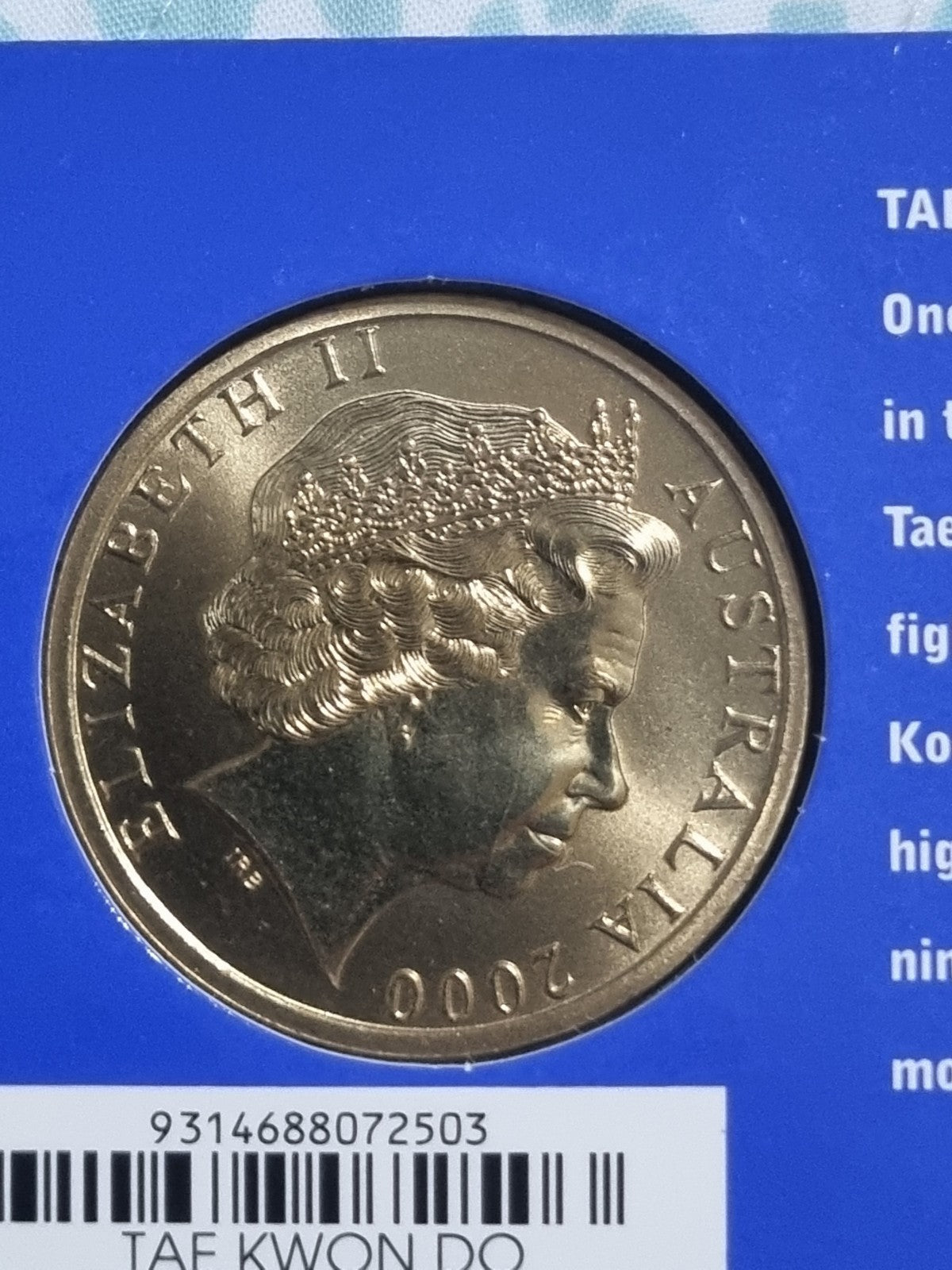 Sydney Olympic 2000 Taekwondo $5 DOLLAR UNC