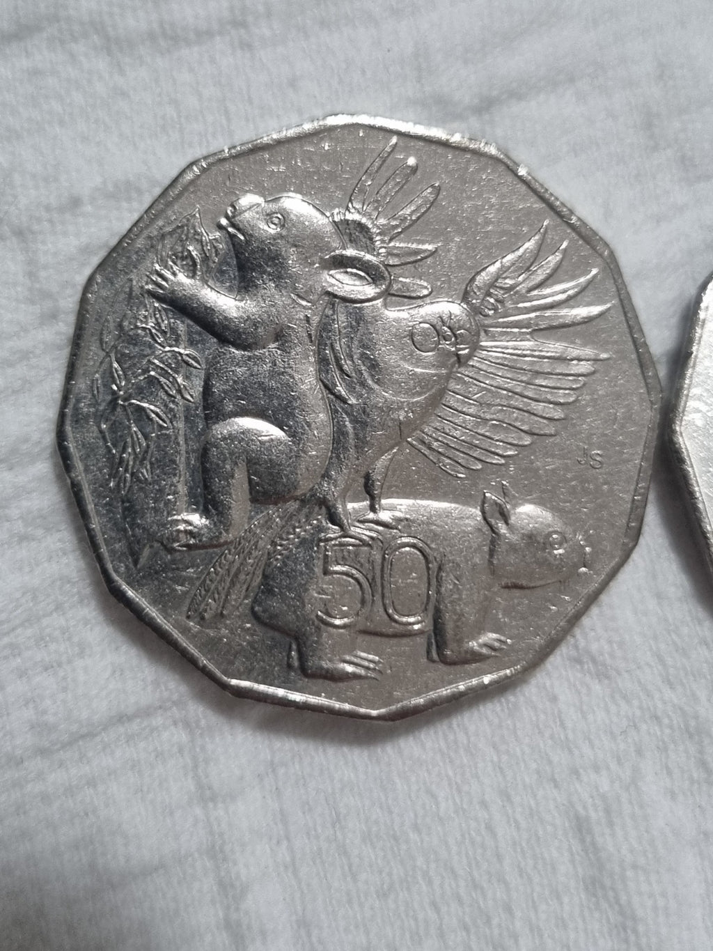 2 x 50 Cent Coins - 2004 & 2005