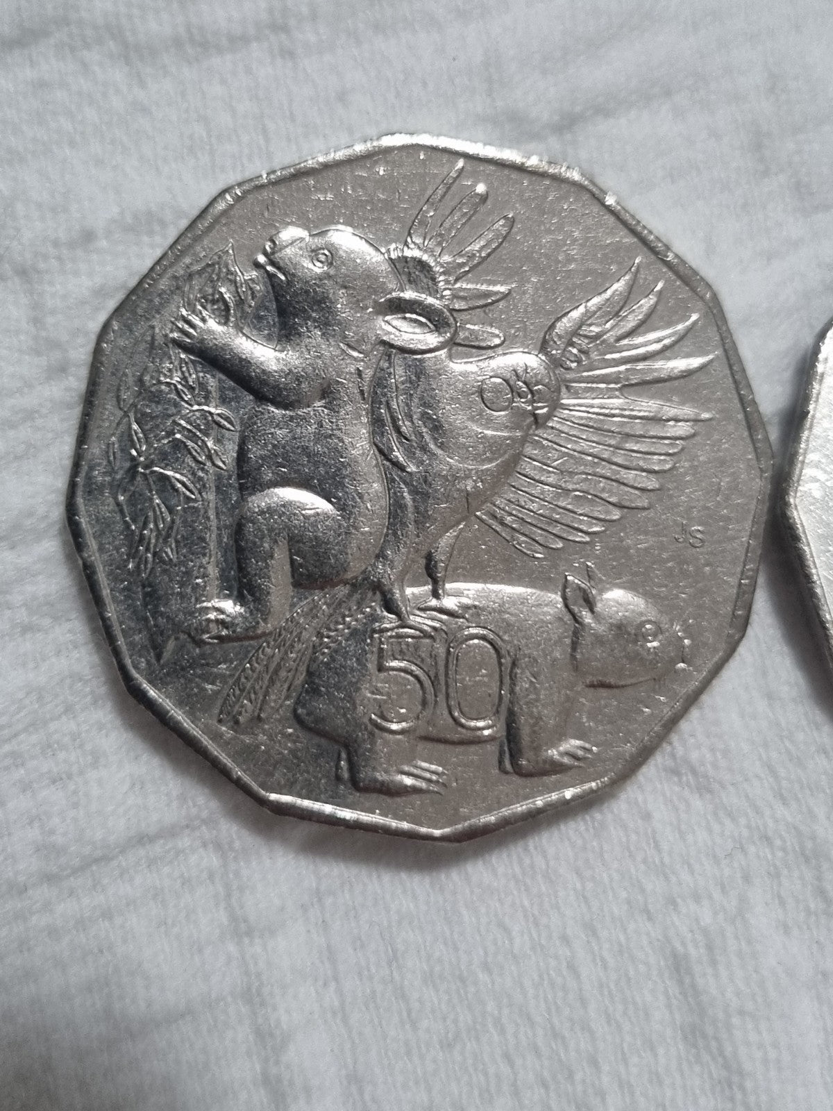 2 x 50 Cent Coins - 2004 & 2005