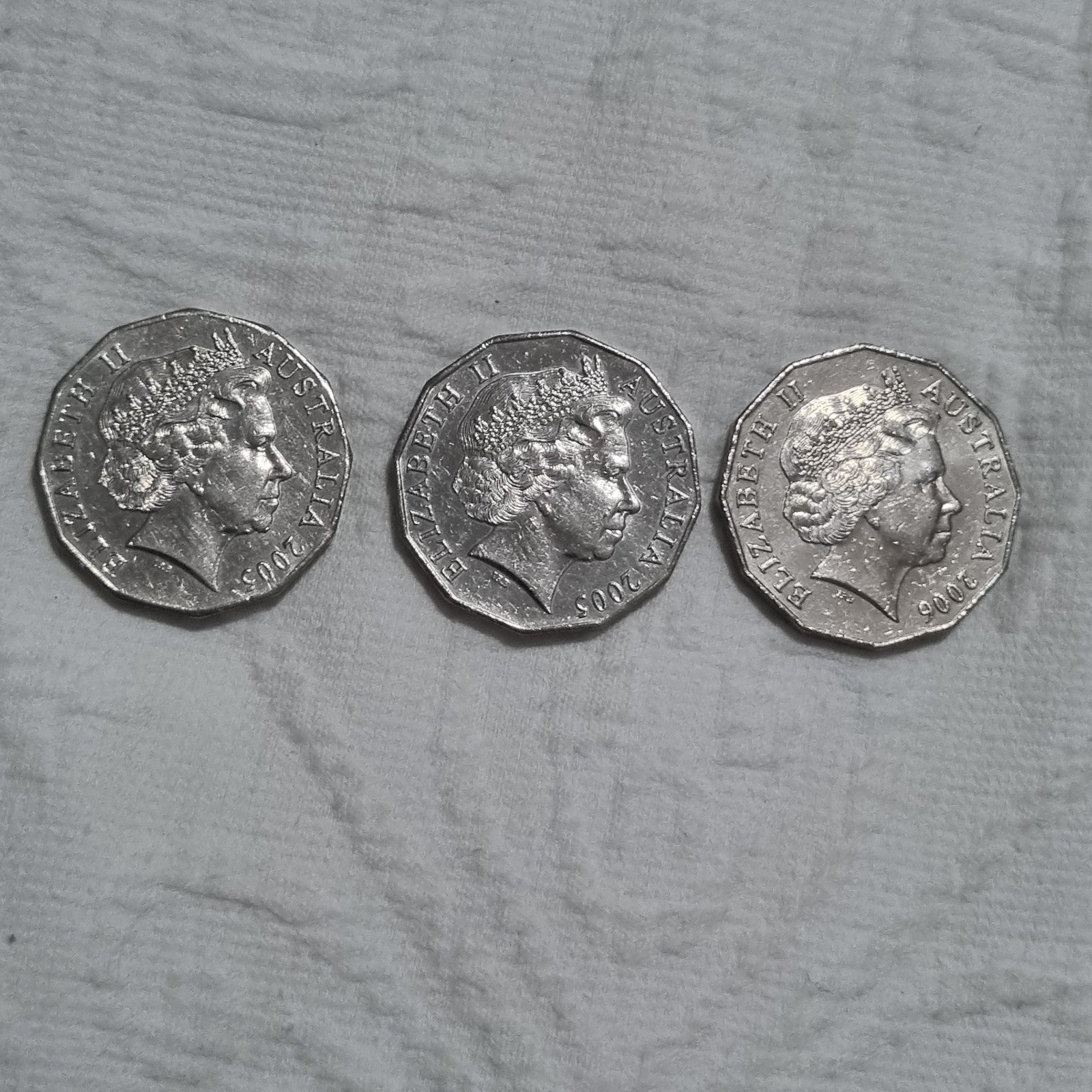 2 x 2005 50 Cent Coins + 2006 COA - Circulated