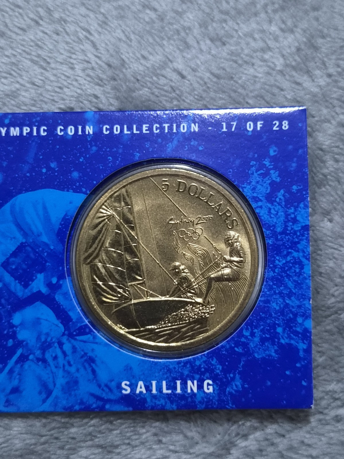 Sydney Olympic 2000 Sailing $5 DOLLAR UNC Five Dollar Coin
