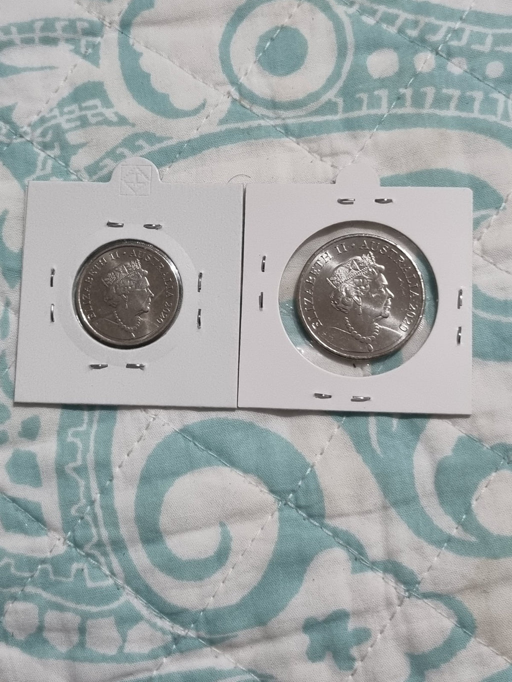 2020 JC 20 Cent + 10 Cent Coin in 2x2 Holders