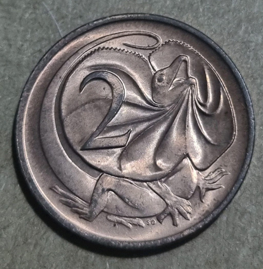 1980 UNC Australian 2 Cent Coin Two Cents
