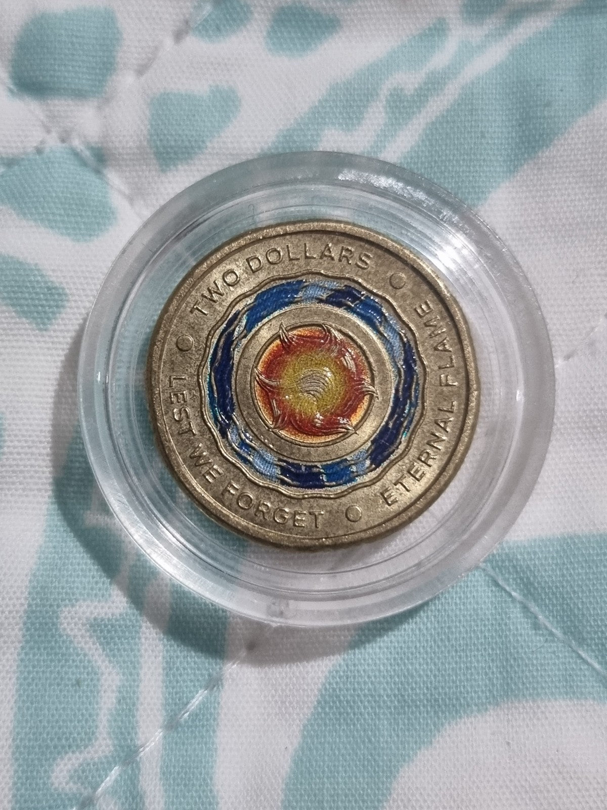 2018 aUNC $2 Eternal Flame Two Dollar In Capsule 