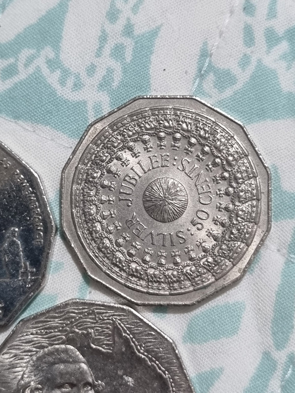 3 x 50 Cent Various Commemorative Coins Excellent Conditions including 2 x aUNC