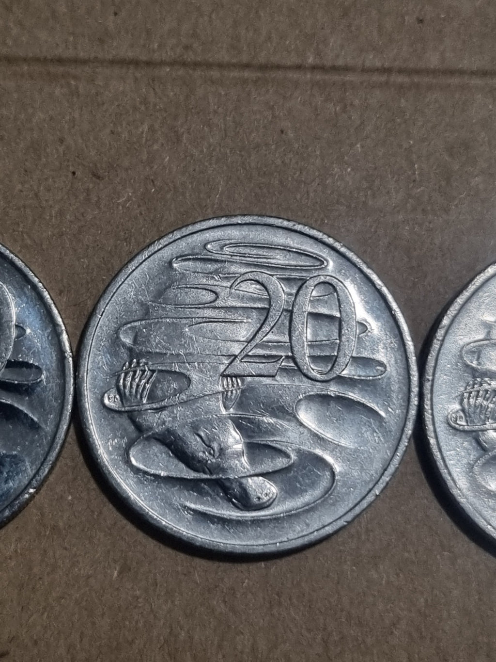 2006 2007 2008  20 Cent Australian Platypus Coins 