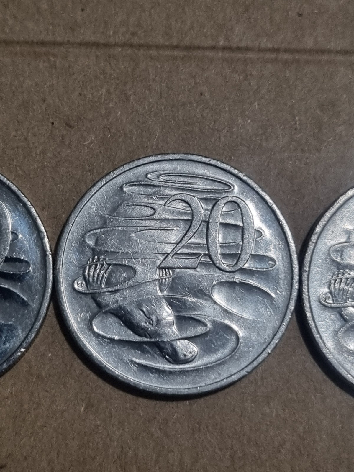 2006 2007 2008  20 Cent Australian Platypus Coins 