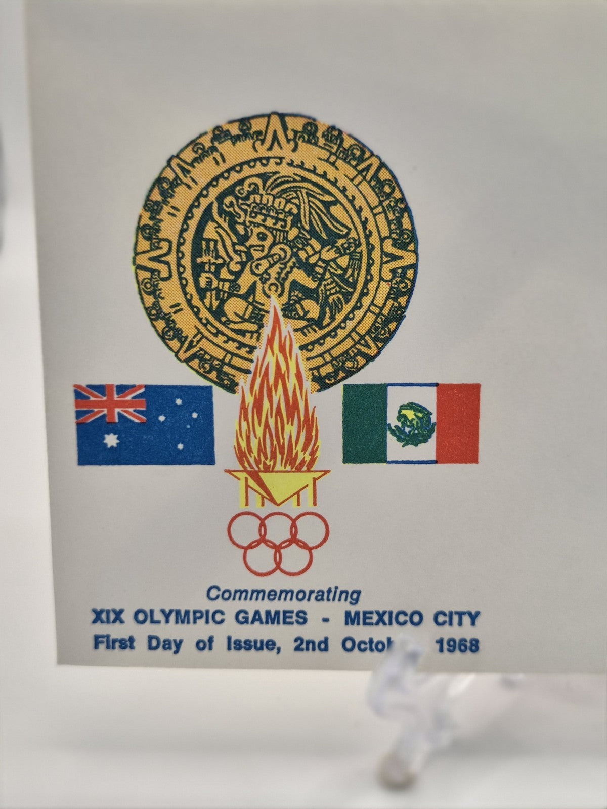 1968 Mexico Olympics First Day Cover FDC Russell Street FDI Postmark