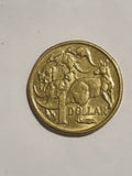 1994 1 Dollar Coin - Mob of Roos - Shiny Circulated Condition