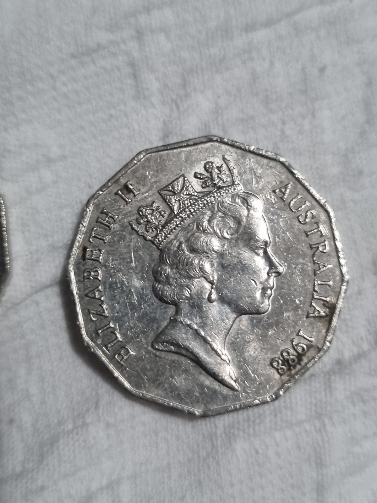 1 x 1988 50 Cent Bicentenary Coin + 1 x 1981 Prince Charles & Princes Diana 