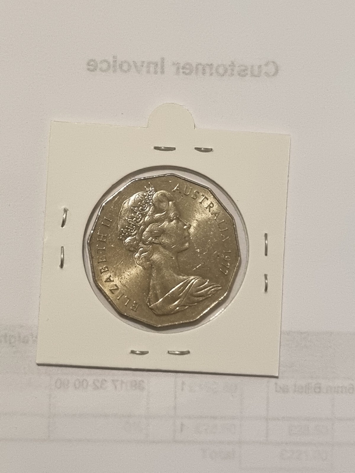 1977 Silver Jubilee 50 cent coin Great Circulated Condition