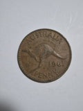 1961 Australian Penny With Dot