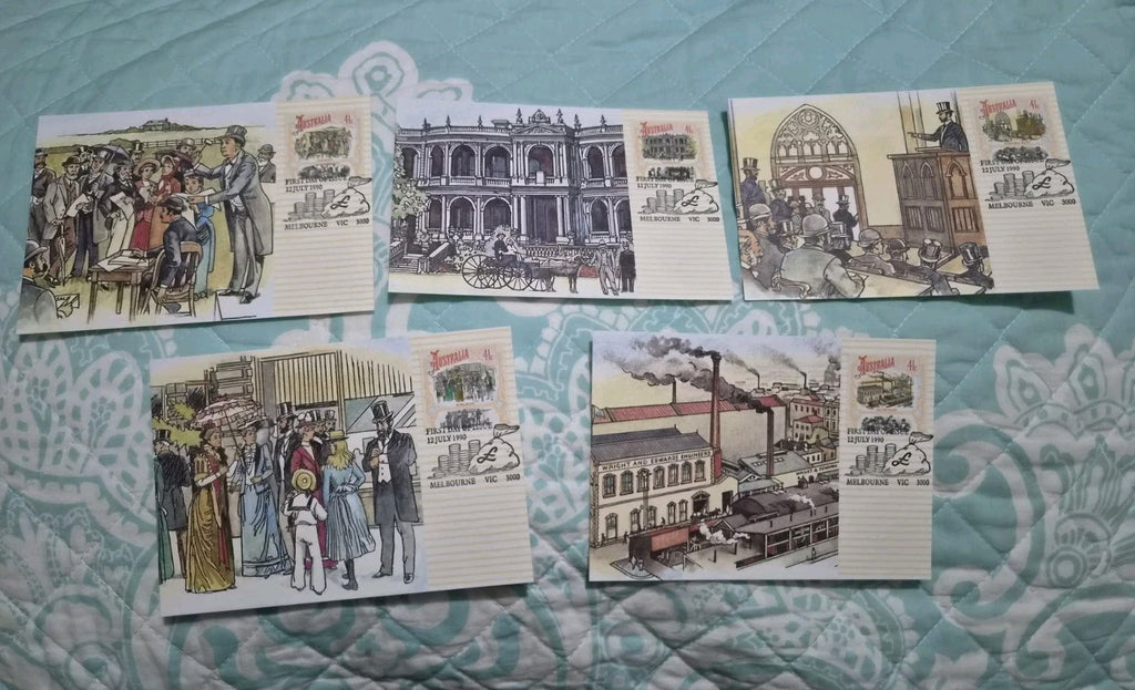 Australia  5 x Maxi Card Set -  12 JULY 1990 - Boomtime