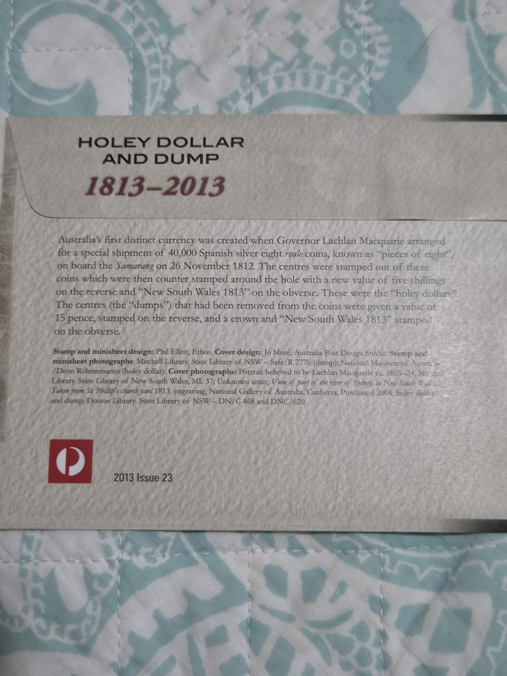 2013 One Dollar PNC Holey Dollar and Dump