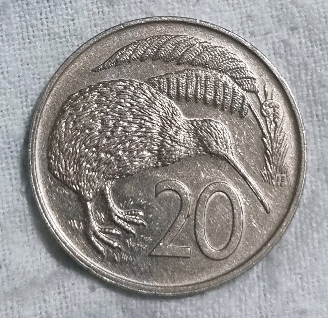 1979 20 Cent New Zealand Coin aUNC
